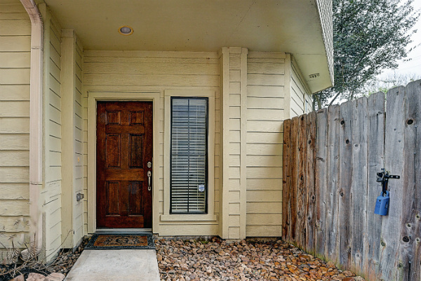 Contemporary Home in Gated Community in Texas Medical Center Front Door